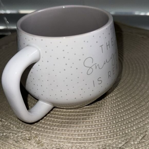 Large Ceramic Mug "The Snuggle Is Real" By Jo-Ann Stores  Microwave & Dishwasher - Picture 3 of 7